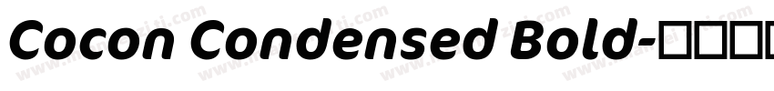 Cocon Condensed Bold字体转换